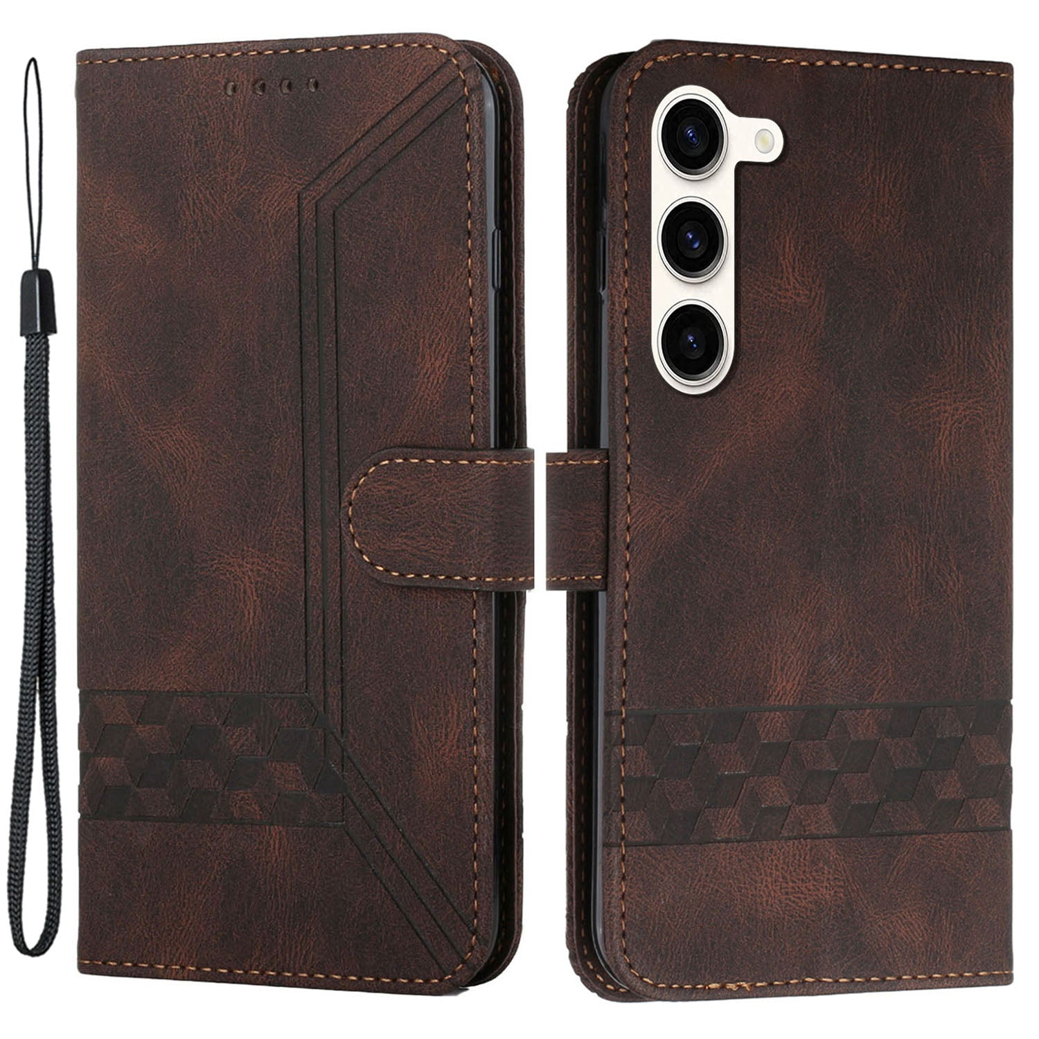YX0010 Series for Samsung Galaxy S23 PU Leather Phone Wallet Cover Imprinted Stand Case with Strap YX0010 Series for Samsung Galaxy S23 PU Leather Phone Wallet Cover Imprinted Stand Case with Strap